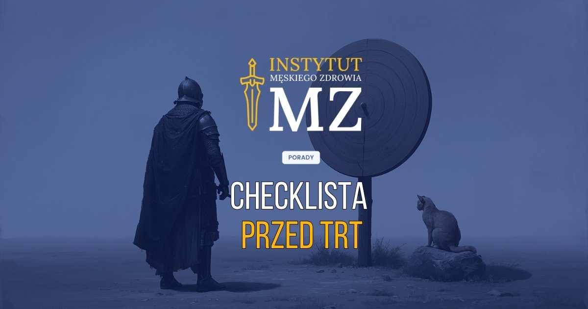rycerz-stojacy-przed-tarcza-symbolizujaca-checkliste-przed-terapia-trt-navy